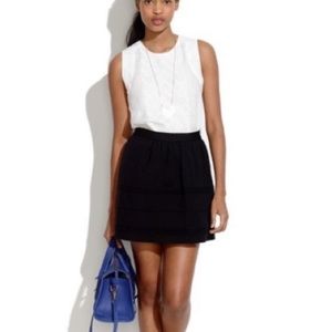 Madewell silhouette black mini skirt size xs
